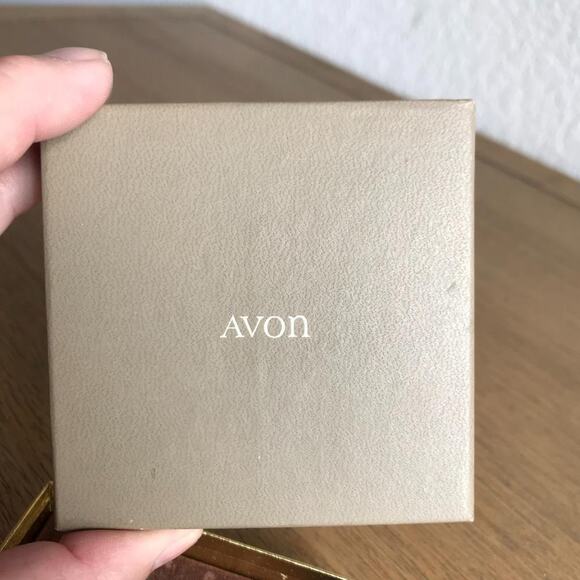 Vintage Avon Eclipse Silver Tone Faux Pearl Grey Rope Brooch Pin and Ring Set - Picture 6 of 6